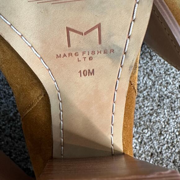 MARC FISHER Women's Alva Pointy Toe Bootie Size 10M In Brown Suede - Picture 4 of 8